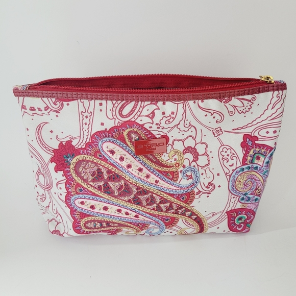 Etro Handbags - Etro Multicolored Paisley Print Catch All Clutch Bag